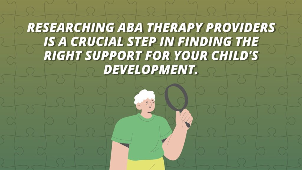 A guide to researching nearby ABA therapy providers for parents.
