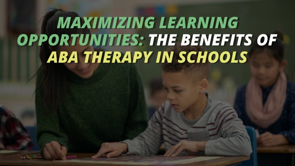 Image: ABA therapy in schools enhances learning for students with special needs.